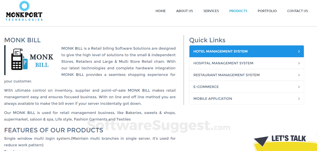 Monkport - Retail Billing software Screenshot1